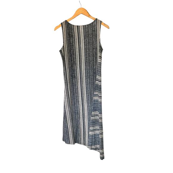 Chico’s Jazz Array Striped Harmony Sleeveless Dress Size S Small NWT Blue Multi - Picture 2 of 7